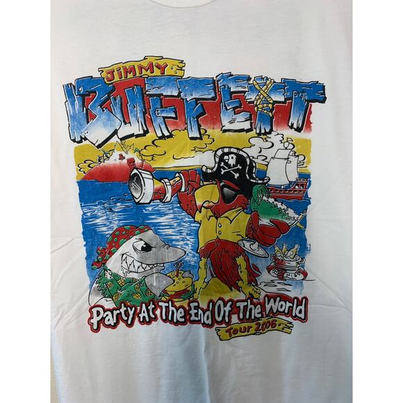 Jimmy Buffett 2006 Concert Tour Margaritaville Pirate Parrot Graphic Shirt XL - Picture 4 of 5